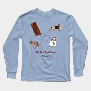 Four Food Groups of Comfort Long Sleeve T-Shirt